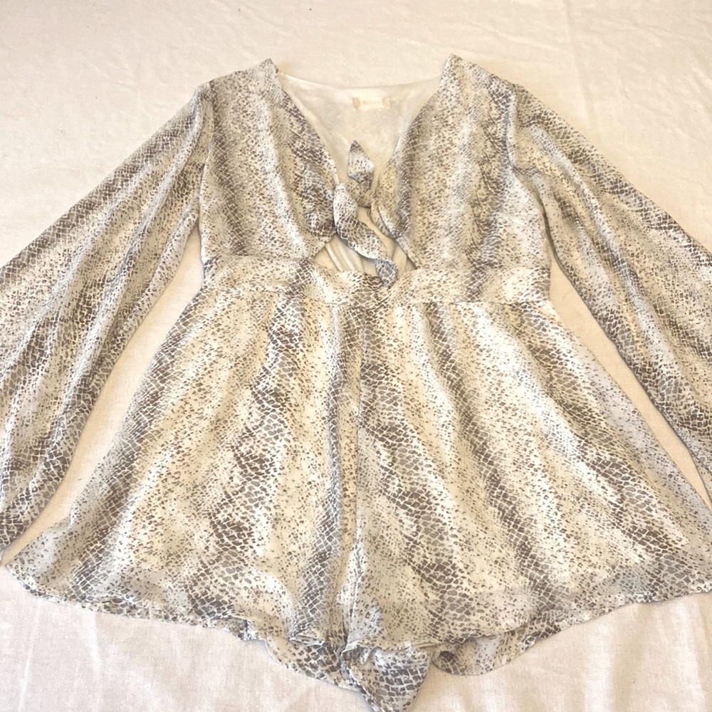 Altar’d State Romper, Snake Print
